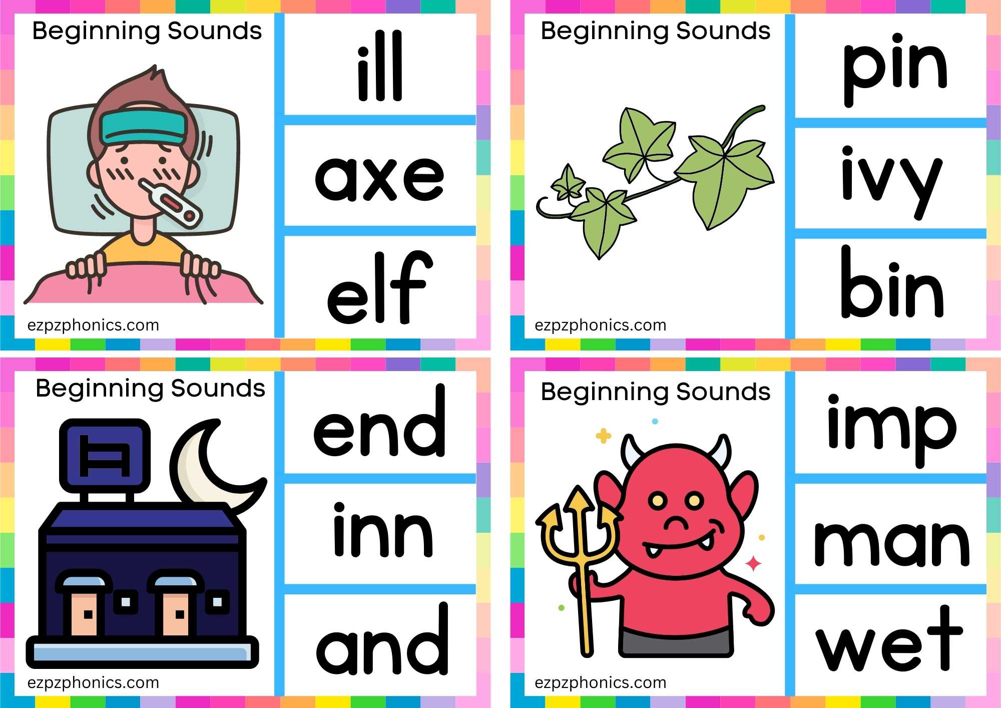 Letter I Look At The Image And Clip The Correct Word Group 2